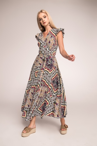 Aztec patterned boho dress Gypsy by Swing