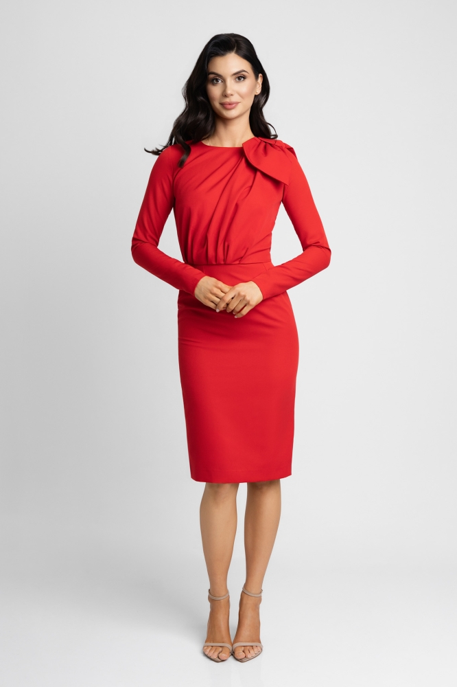 Czerwona ołówkowa sukienka Bridget by Swing
