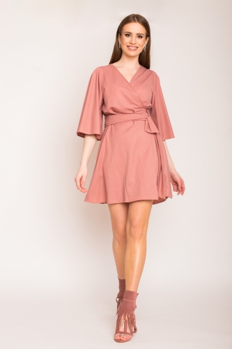 Kimono dress in dirty pink Isabelle by Swing
