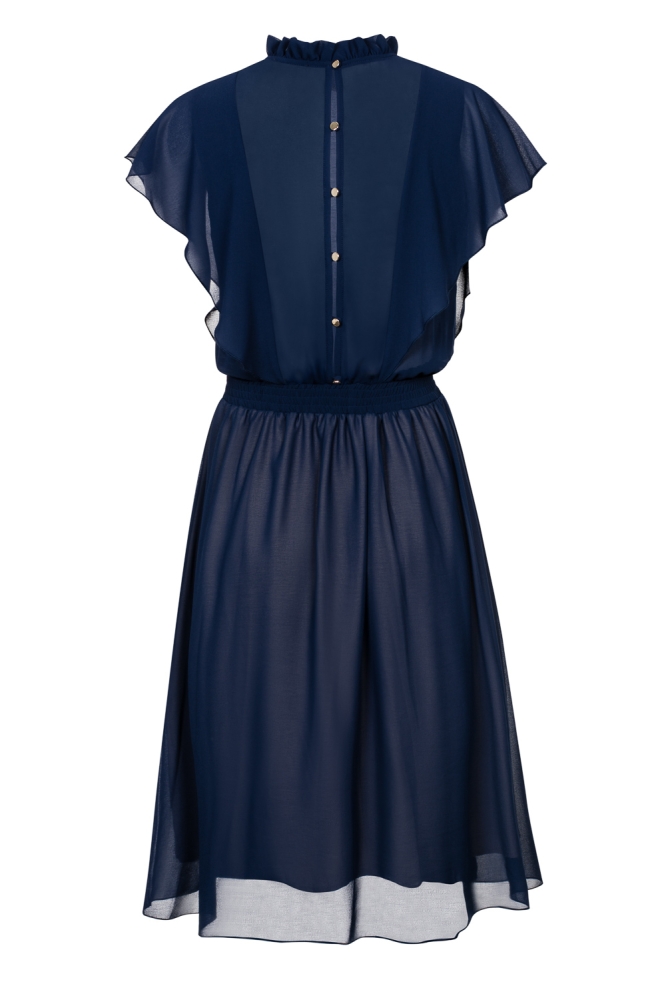 Granatowa plisowana sukienka Harmony SWING