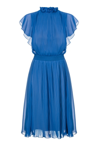 Blue pleated dress Harmony by Swing