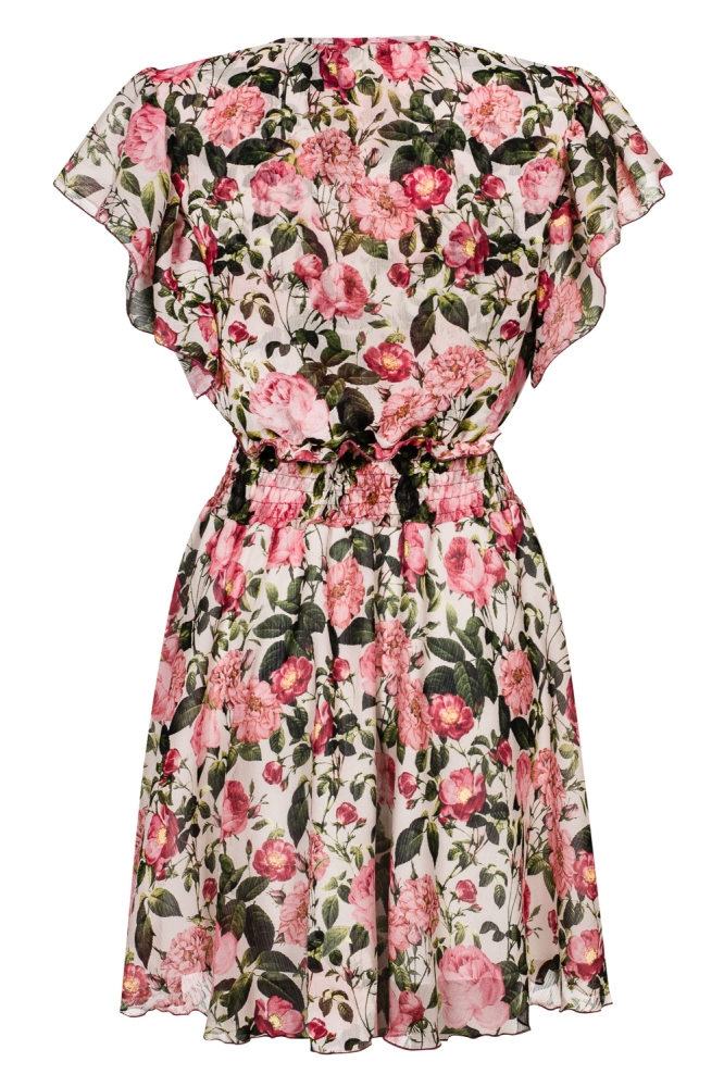 Lekko rozkloszowana wzorzysta sukienka SENIORITA Swing