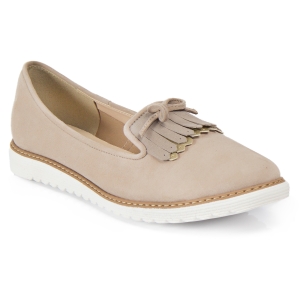 Beige suede moccasins by Alexio Giorgio
