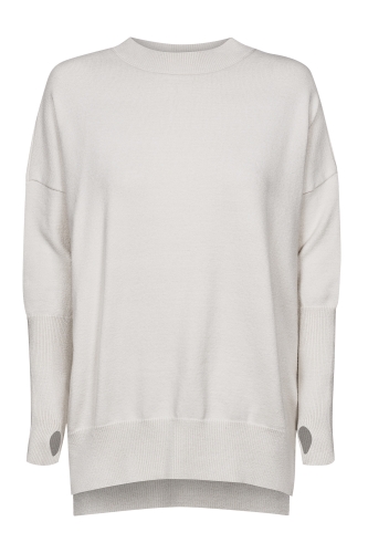 Cream extended sweater Mono