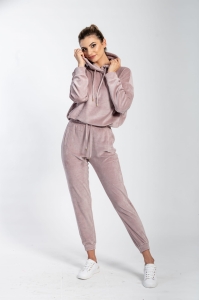 Powder three-piece velour tracksuit with hood Fallon by Swing