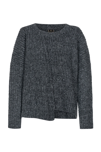 Grey asymmetrical oversize sweater