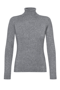 Grey classic turtleneck one size