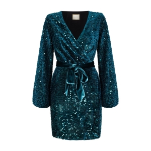 Green velour sequin dress Leticia by Swing