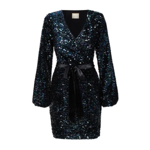 Velour black sequin dress Leticia by Swing