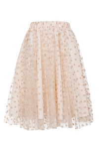 Beige spotted tulle skirt Nancy by Swing