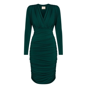 Bottle green tight-fitting graphite dress Jackson by Swing