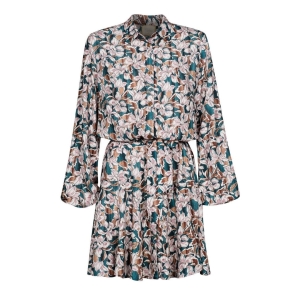 Rozpinana sukienka o kroju szmizjerki z bufiastymi rękawami  Michelle by Swing