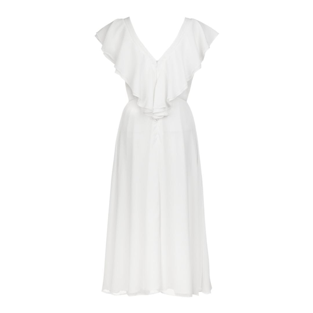 Zwiewna szyfonowa sukienka z ozdobnymi falbanami Claudia by Swing