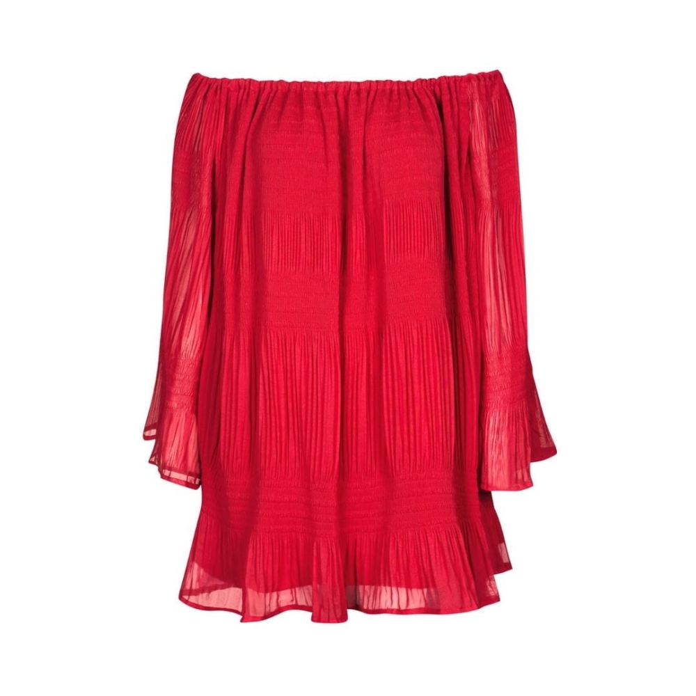 Czerwona sukienka w stylu boho Poppy by Swing one size