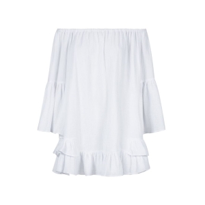 White muslin spangled dress Athen by Swing