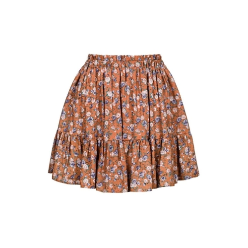 Tetris floral print flared skirt by Swing