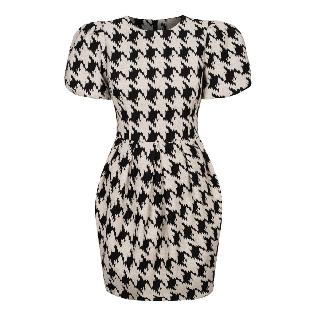 Tweedowa sukienka mini z pepitkę Izabella by Swing