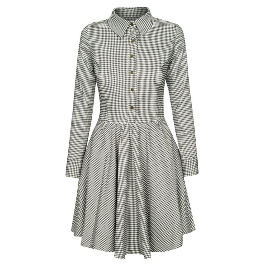 Rozkloszowana sukienka w kratę vichy Natalie by Swing