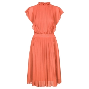 Brick pleated dress Harmony by Swing