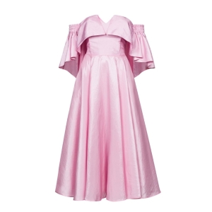 Pink flared dress on bodice Beatrice by Swing