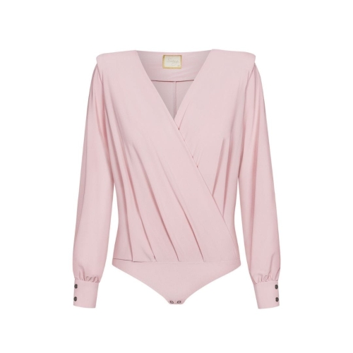 Powder-pink body with envelope neckline Moonlight by Swing