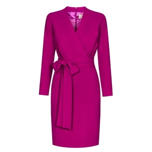 graphite dress with layered neckline Liliana by Swing