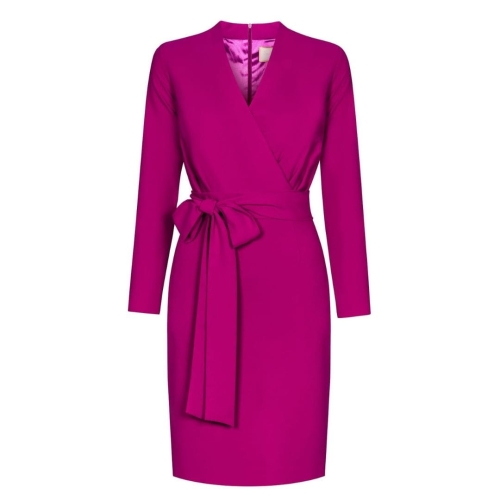 graphite dress with layered neckline Liliana by Swing