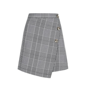 Asymmetrical checkered mini skirt Steri by Swing
