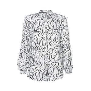 Black and white viscose shirt Amanda by Swing