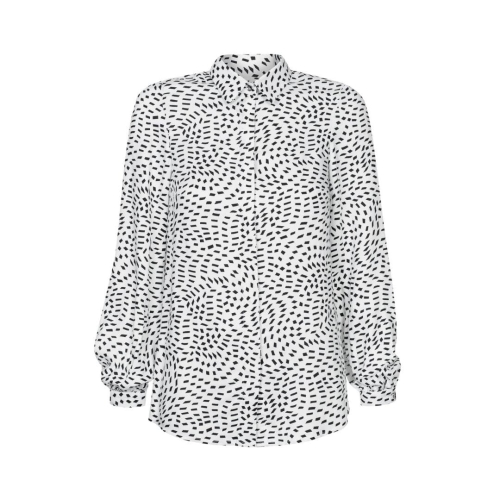 Black and white viscose shirt Amanda by Swing