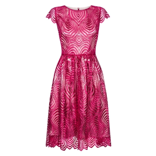 Maroon lace dress Madonna by Swing