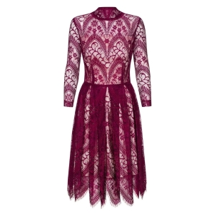 Lace maroon dress Lisa by Swing
