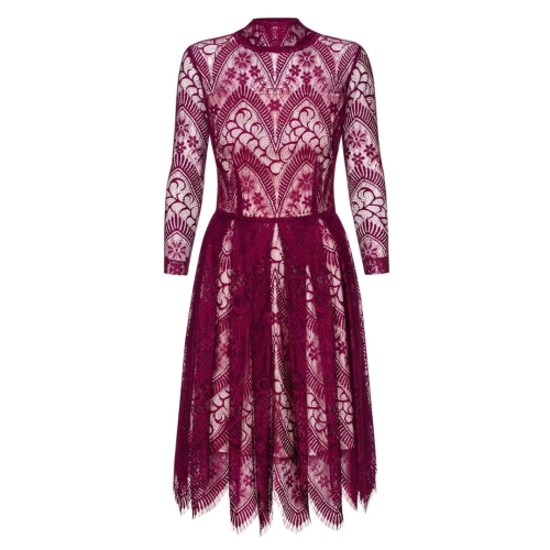 Lace maroon dress Lisa by Swing