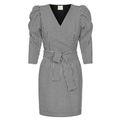 Pepeta graphite dress with envelope neckline by Evel by Swing