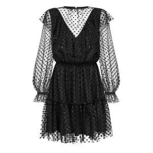 Tulle flared polka dot dress Charlotte by Swing