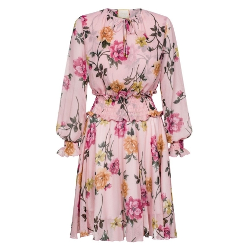 Slightly flared floral patterned dress Seniorita by Swing