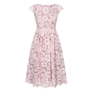 Lace midi dress dirty pink Juliette by Swing