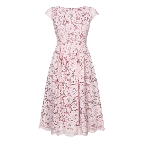 Lace midi dress dirty pink Juliette by Swing