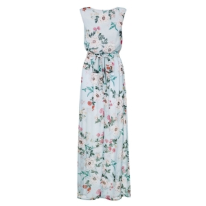 Long blue floral dress Carrie by Swing