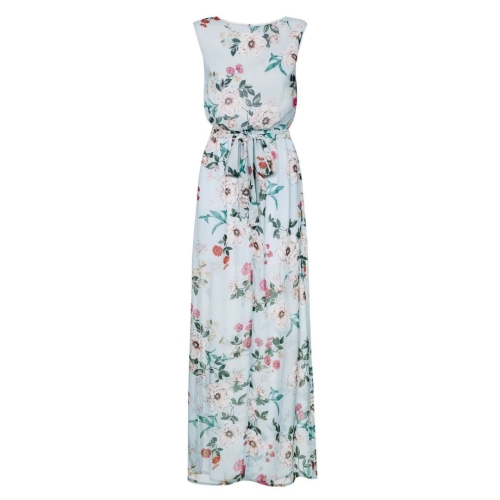 Long blue floral dress Carrie by Swing