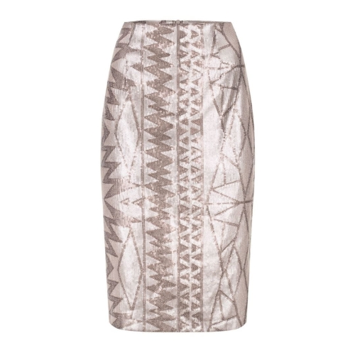 Diamond by Swing high-waisted sequin graphite skirt