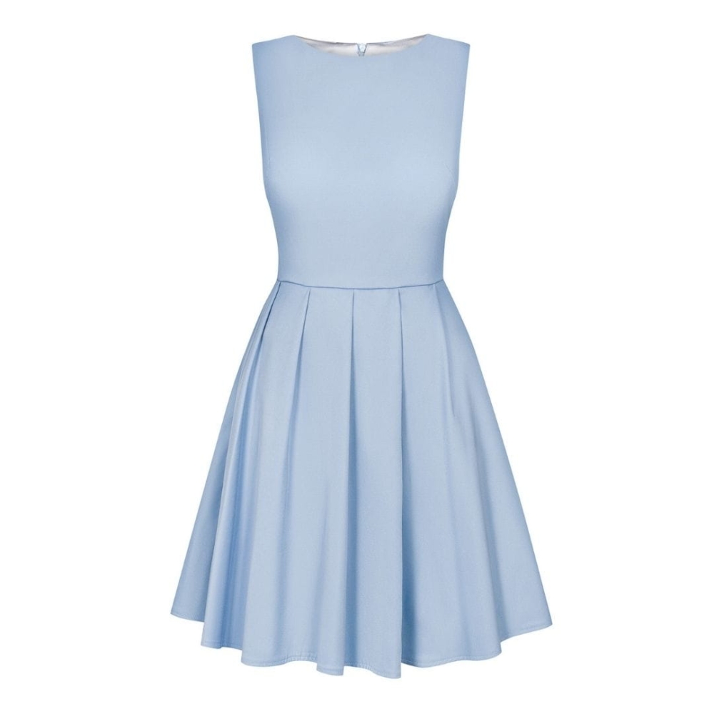 Błękitna rozkloszowana sukienka Lucina by Swing