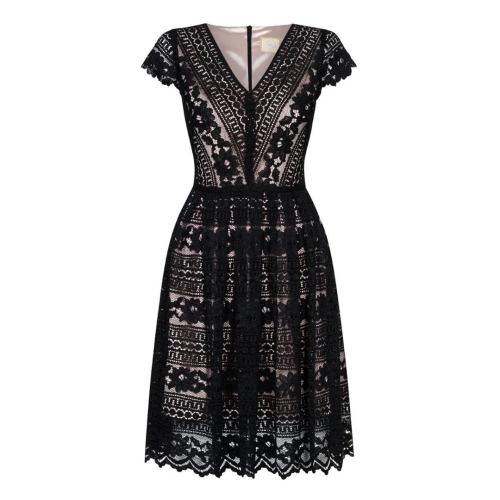 Black lace midi dress Sofia by Swing (1)