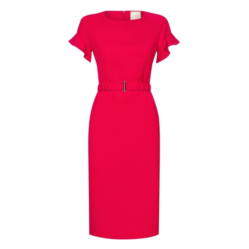 Czerwona ołówkowa sukienka Valentina by Swing