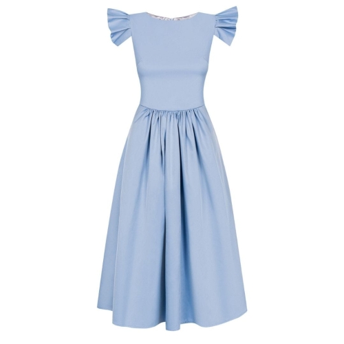 Blue midi dress Butterfly by Swing