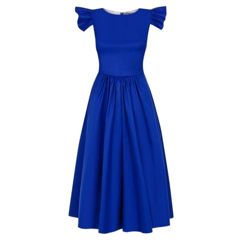 Cobalt midi dress Butterfly by Swing