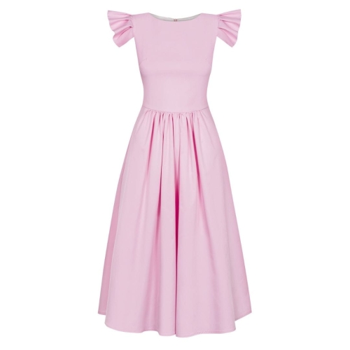 Pink midi dress Butterfly by Swing
