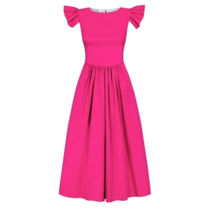 Fuchsia midi dress Butterfly by Swing
