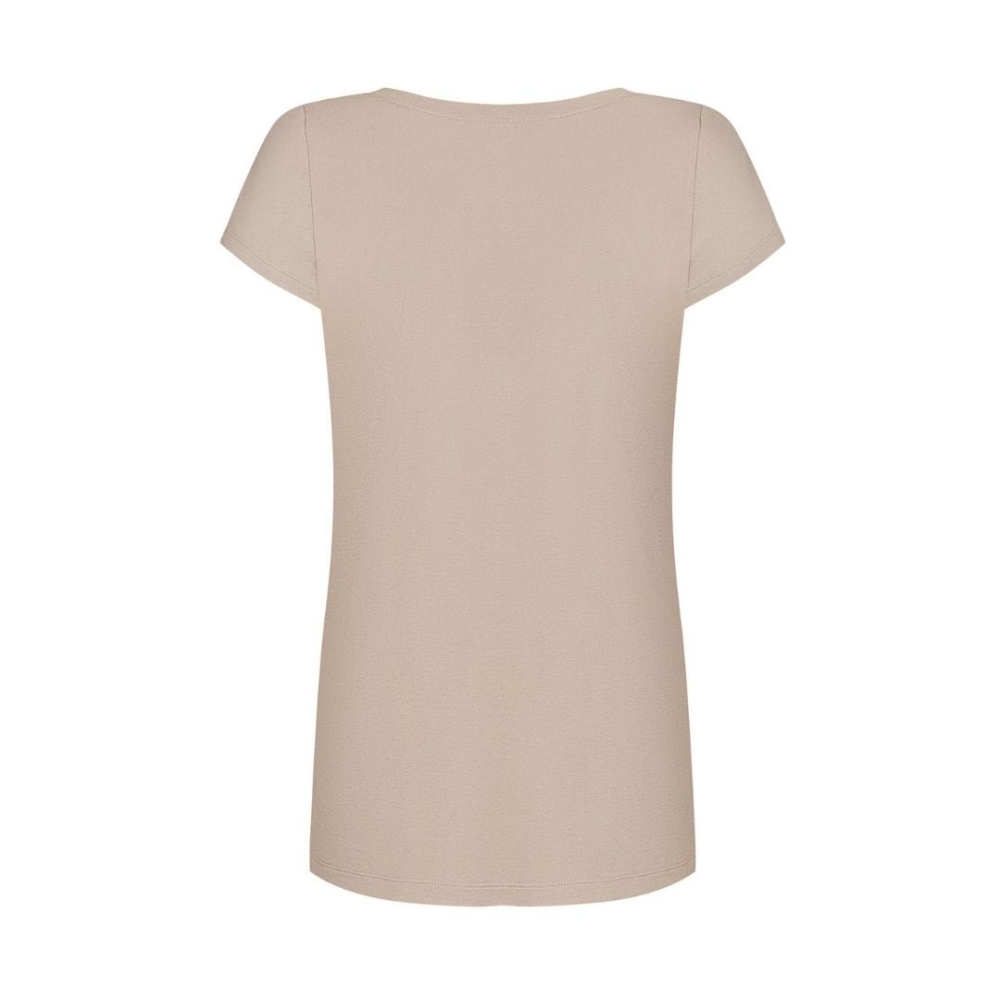 Beżowy dwustronny T-shirt by Swing