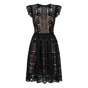 Black lace midi dress Sofia by Swing